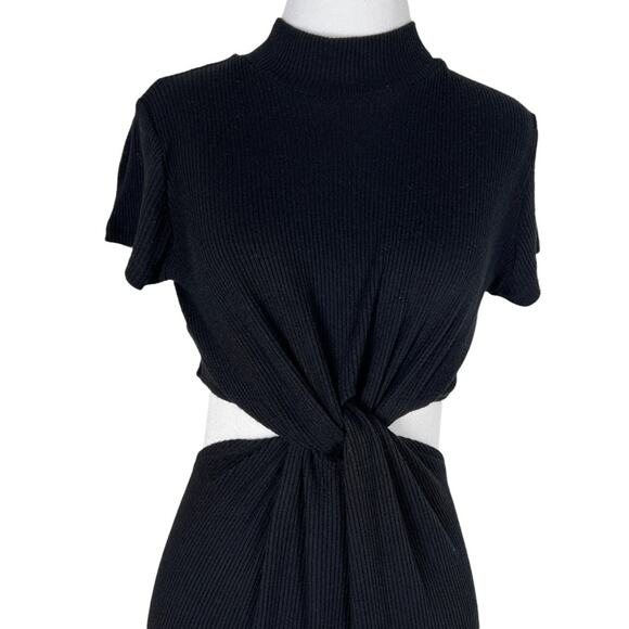 NWOT LNA Neo Sweater Dress In Black (small flaw) - Picture 8 of 11